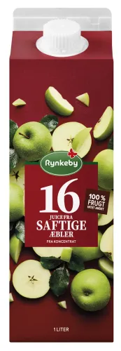 Rynkeby 16 Saftige Æbler Æblejuice