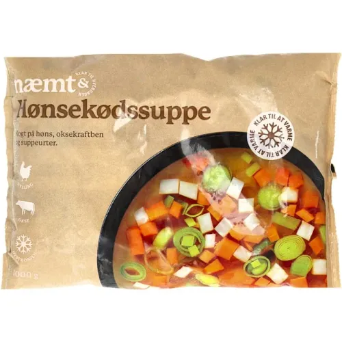 Det Hurtige Køkken Hønsekødsuppe