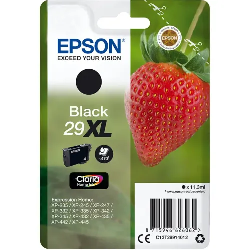Epson 29 Blæk XL Sort