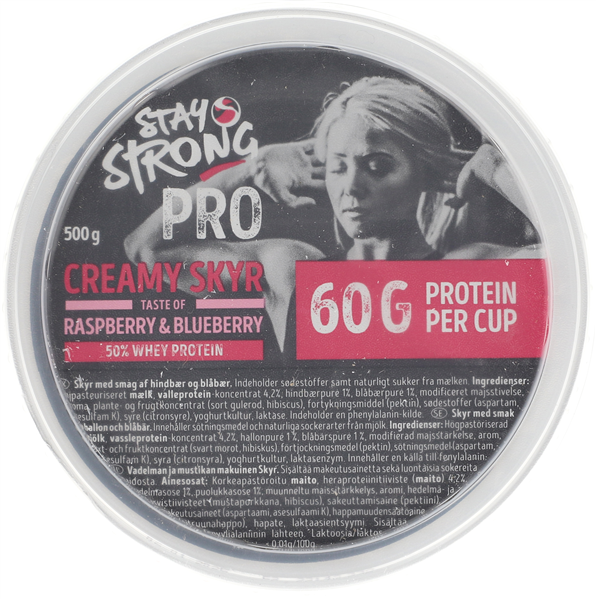 Stay Strong Skyr Hindbær Blåbær