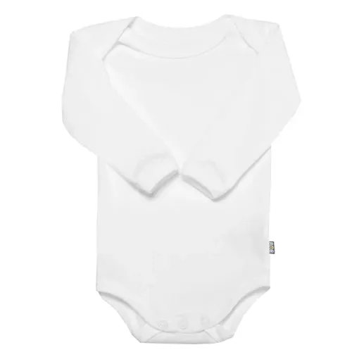 808 Baby Body langærmet str. 80 hvid