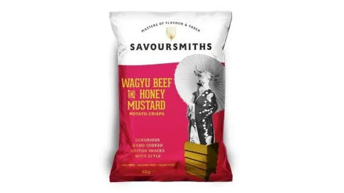 Savoursmiths Kartoffelchips m. Wagyu Beef & Honey Mustard