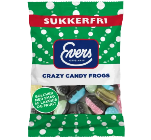 Evers Crazy Candy Frog sukkerfri