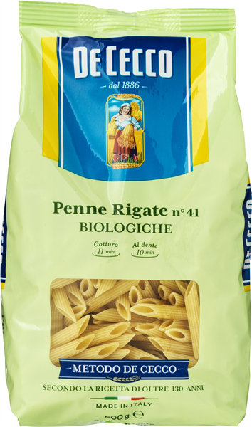 De Cecco Rigate Økologisk Pasta
