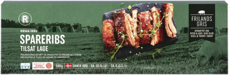 Frilandsgris Spareribs