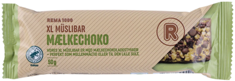 Rema 1000 XL Müslibar Mælkechokolade