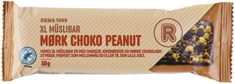 Rema 1000 XL Müslibar Mørk Choko Peanuts