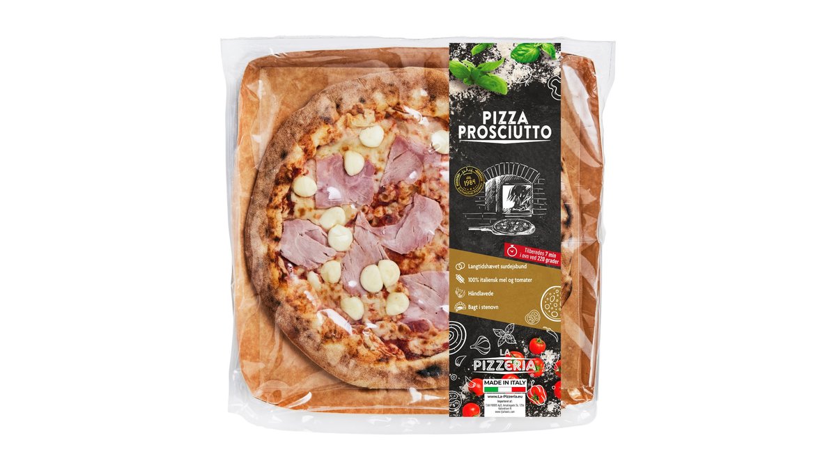 La Pizzaria Pizza Prosciutto med Skinke