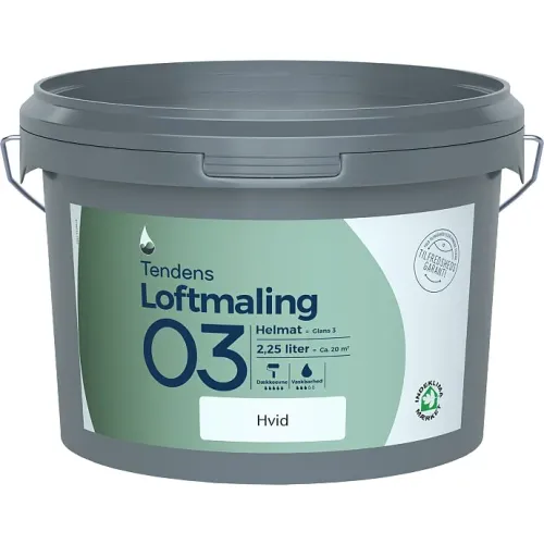 Tendens Loftmaling Helmat 3 Hvid