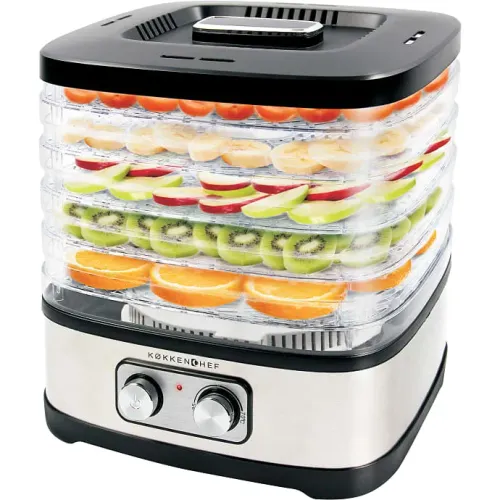 Køkkenchef Dehydrator Sølvfarvet/Sort