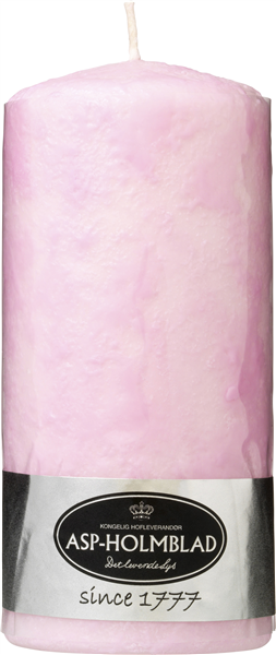 Bloklys Rosa Struktureret 6,8x15 cm