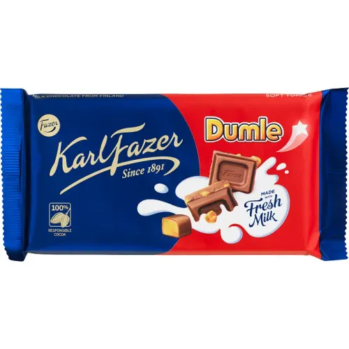 Fazer Mælkechokolade med Karamelstykker