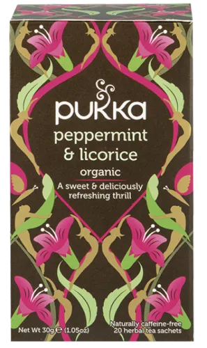 Pukka Pebermynte & Lakrids Urtete Øko