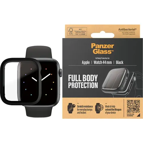 PanzerGlass Apple Watch 4/5/6/SE 44 mm Sort
