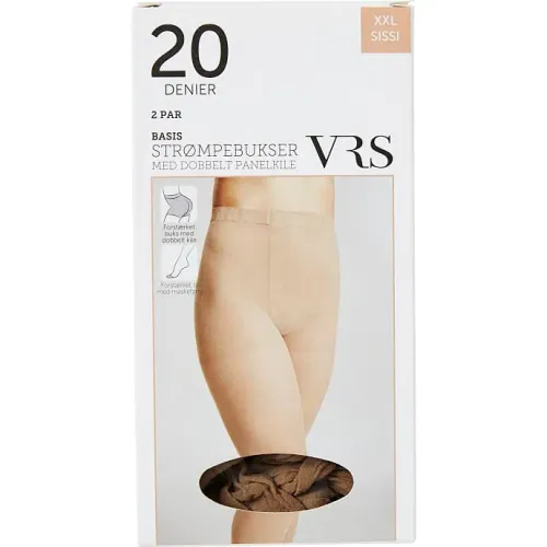 VRS woman Strømpebukser 2-pak 2XL