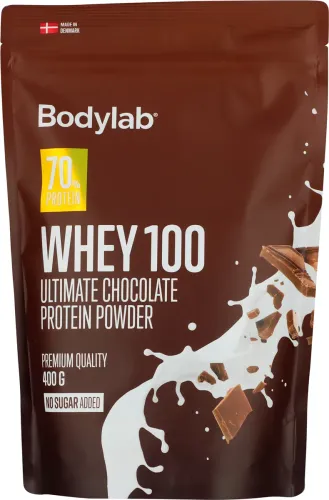Bodylab, Proteinpulver m. chokoladesmag u. tilsat sukker