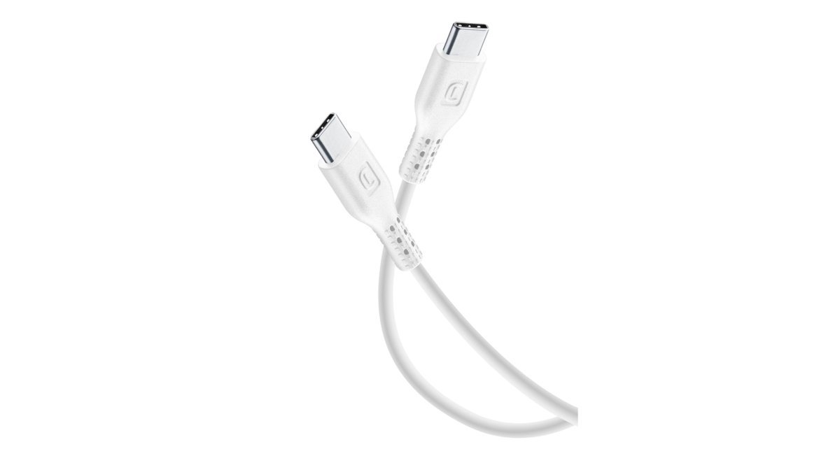 Lade- & datakabel USB-C t. USB-C 1,2 meter, Cellularline