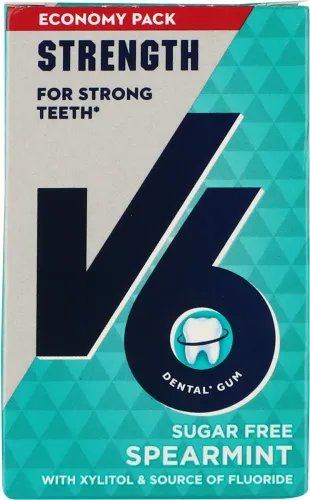 V6 Tyggegummi Spearmint 70 g