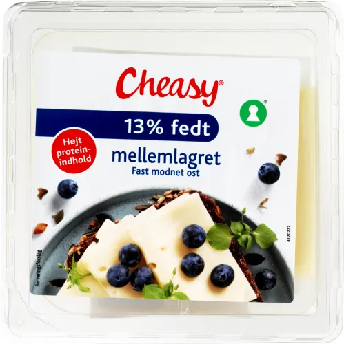 Cheasy, Ost i skiver mellemlagret 20+ 13% fedt