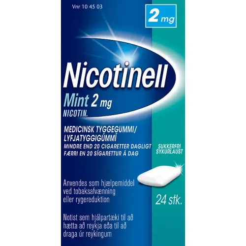 Nicotinell Nikotintyggegummi Mint 2 mg 24 stk