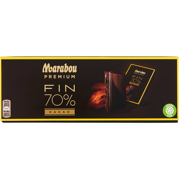 Marabou, Mørk chokolade 70% kakao