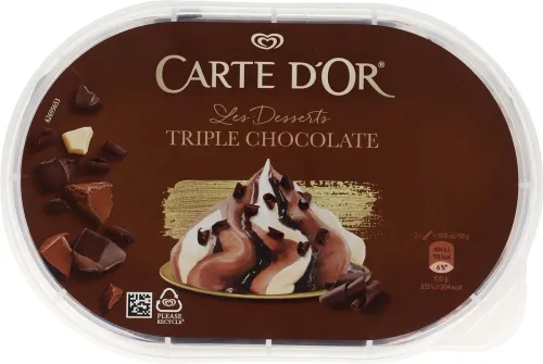 Carte d'Or Triple Chocolate Mælkeis 825 ml