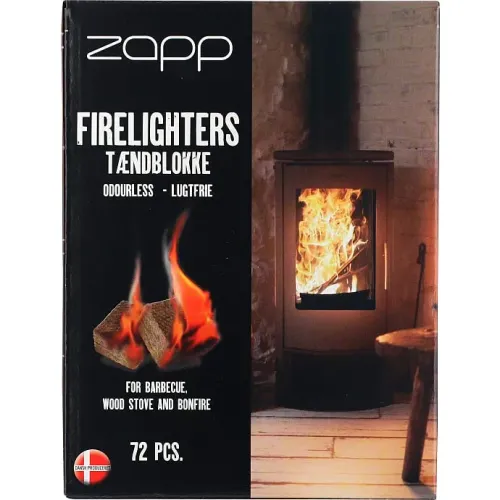 Zapp Optændingsblokke brun 72 stk