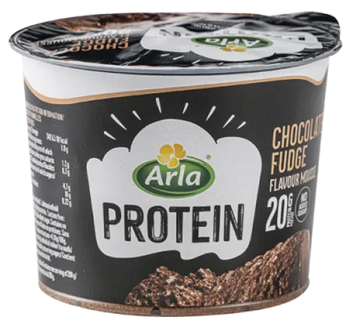 Arla Protein, Protein chokolademousse m. chokolade fudgesmag 1,8% fedt