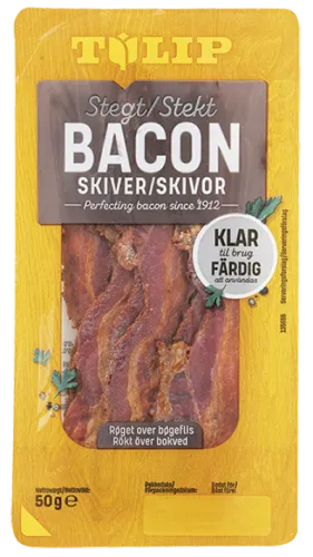 Bacon i skiver stegt, Tulip