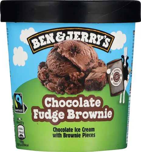 Ben & Jerry's, Flødeis m. chokoladesmag og stykker af brownie