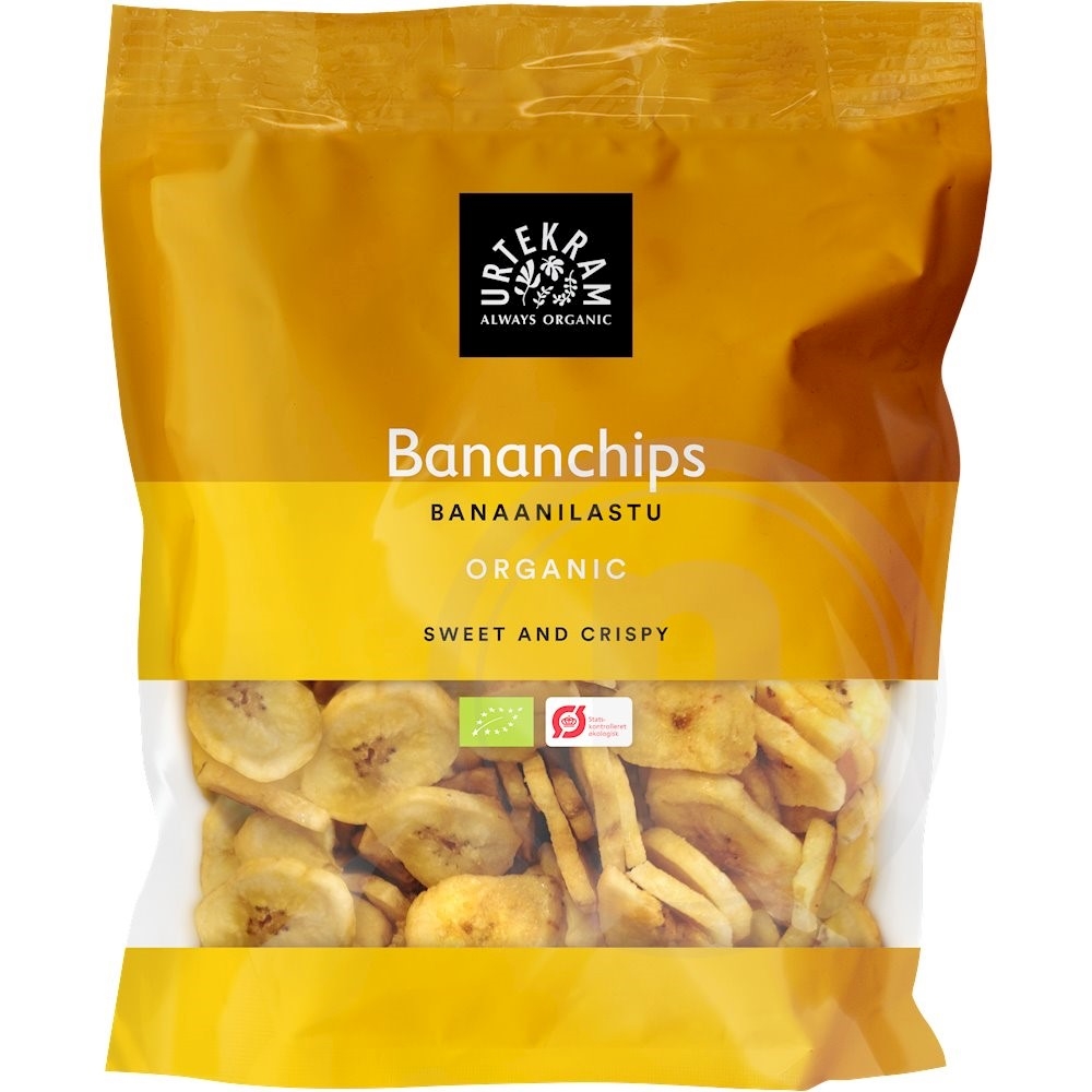 Bananchips øko. Urtekram
