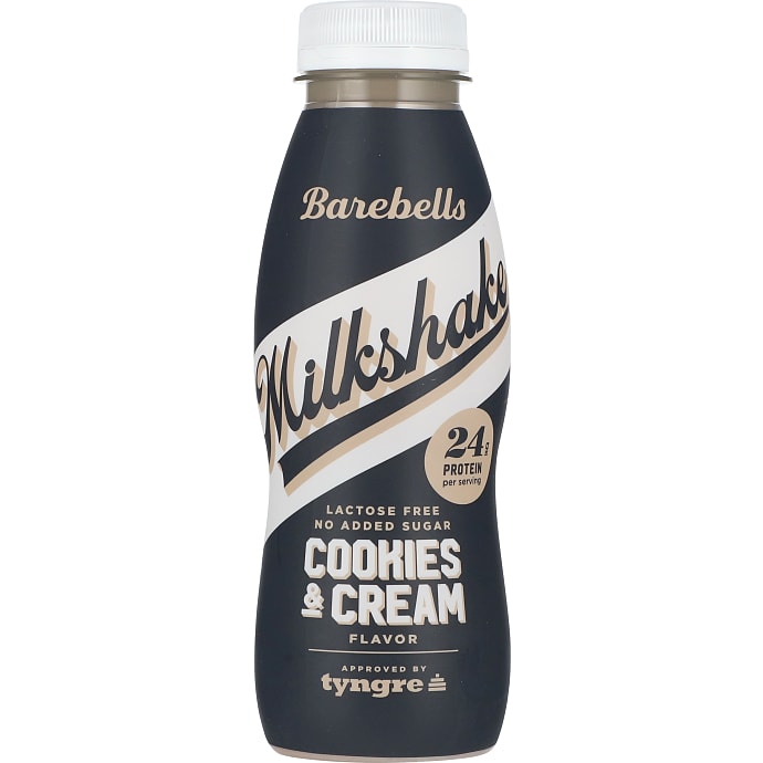 Barebells, Proteinmilkshake m. cookies & cream smag laktosefri