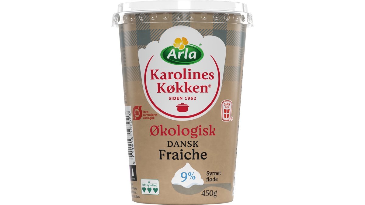 Arla Karolines Køkken, Fraiche af syrnet fløde 9% fedt Øko