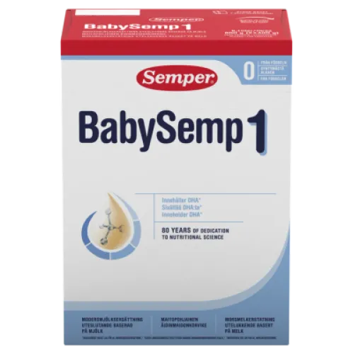 Semper, Modermælkserstatning fra 0 mdr.