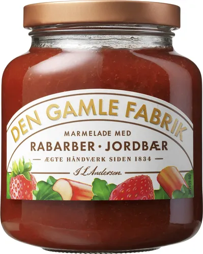 Den Gamle Fabrik, Rabarber- og jordbærmarmelade
