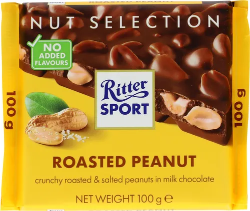 Ritter Sport, Mælkechokoladeplade m. peanuts