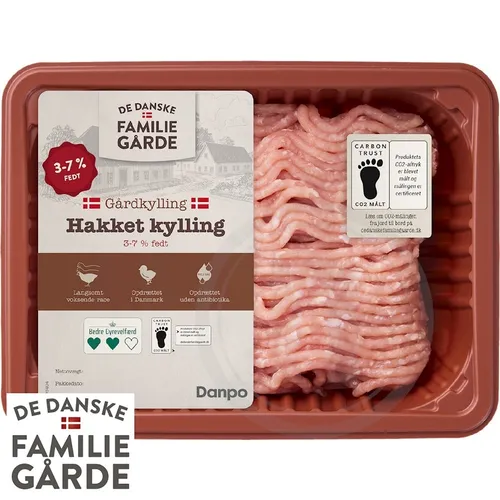 De Danske Familiegårde, Hakket kyllingekød 3-7% fedt