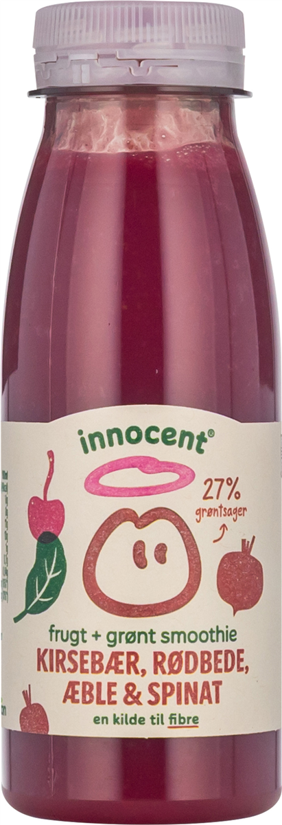 Innocent, Smoothie m. kirsebær, rødbede, æble og spinat