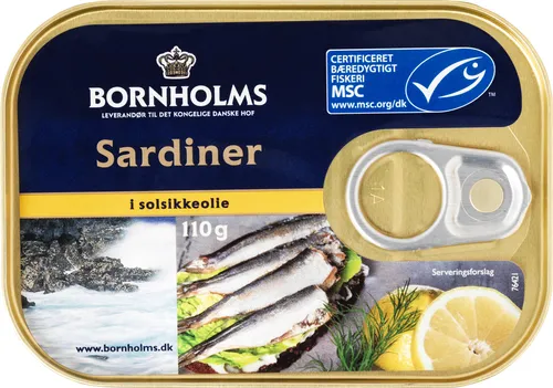 Bornholms, Sardiner i solsikkeolie