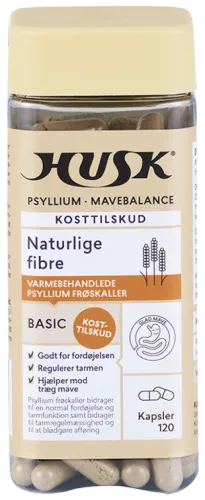 HUSK, Psyllium mavebalance kapsler