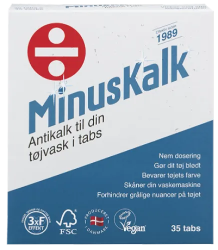 MinusKalk, Vaskemaskinetabs