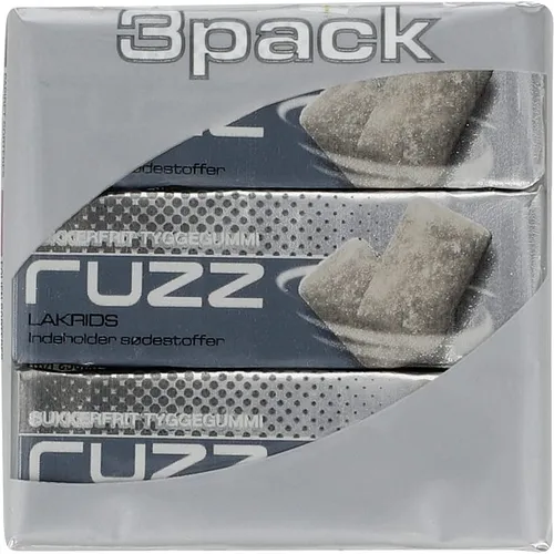 Ruzz, Tyggegummi m. lakridssmag