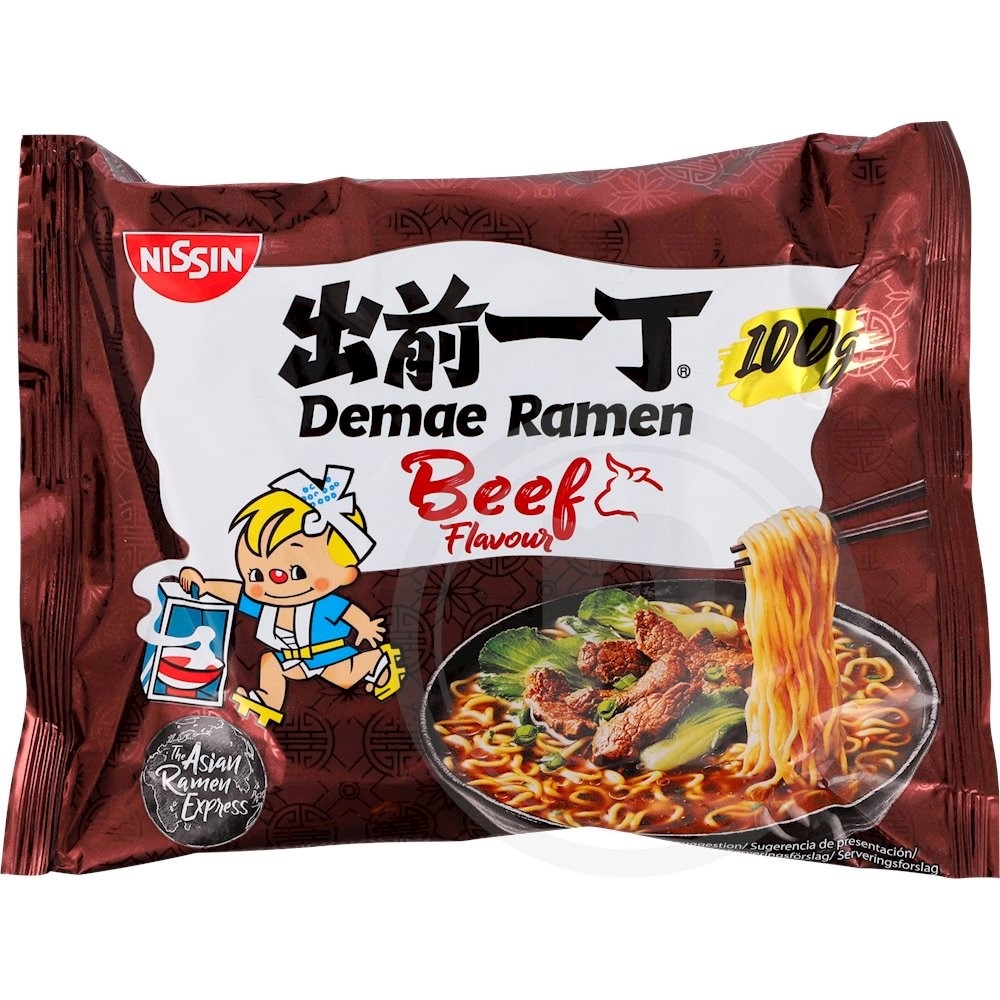 Nissin, Instant nudler m. oksekødssmag