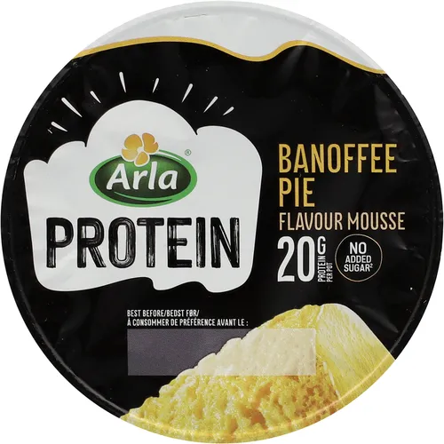 Arla Protein, Protein mousse m. banoffee pie-smag 1,4% fedt laktosefri