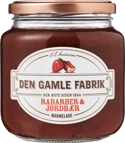 Den Gamle Fabrik, Rabarber- og jordbærmarmelade