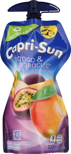 Capri-Sun, Frugtdrik m. mango og passionsfrugt