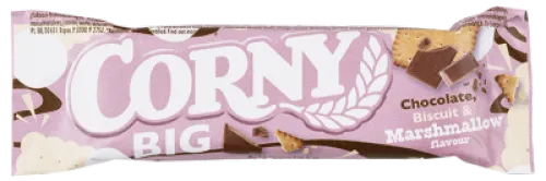 Corny, Müslibar m. mælkechokolade, kiks og skumfidus