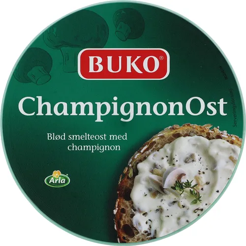 Buko, Smøreost m. champignon 17% fedt