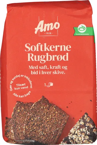 Bageblanding softkernerugbrød, Amo