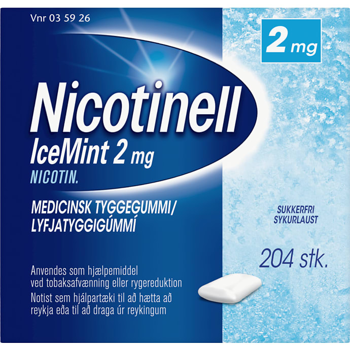 Nicotinell, Nikotintyggegummi Icemint sukkerfri